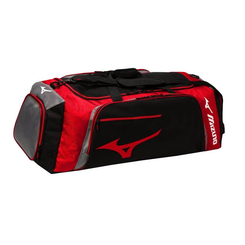 Mochila Mizuno Voleibol Tornado - Mulher - Pretas/Vermelhas - HQFDI4275